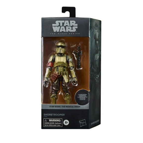 Star Wars Black Series The Mandalorian Carbonized Collection Exclusive Figure Set (Shoretrooper) (NON-MINT PACKAGE)
