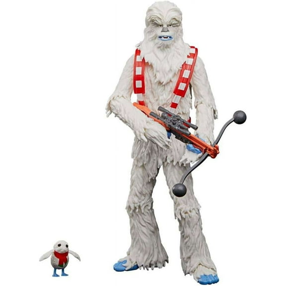 Star Wars Black Series Wookiee Action Figure (Holiday Edition, with Porg)