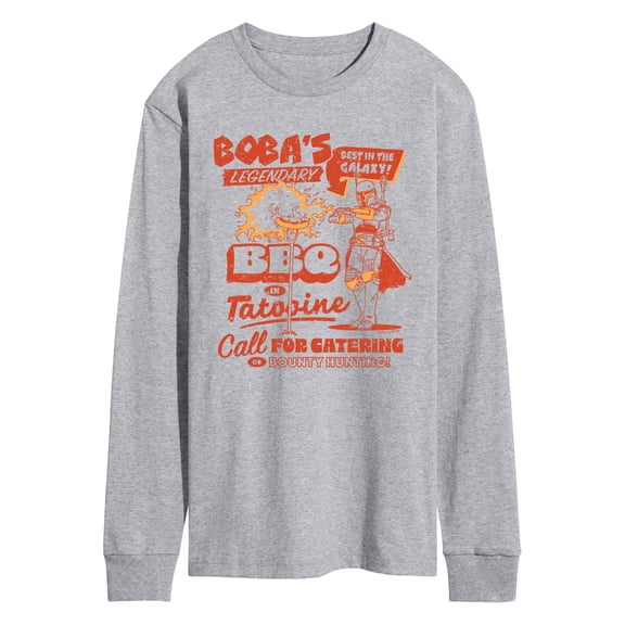Star Wars - Boba BBQ  - Men's Long Sleeve Graphic T-Shirt