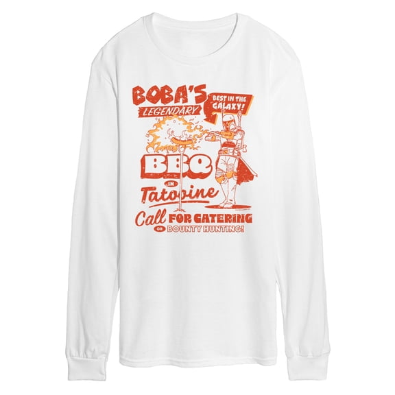 Star Wars - Boba BBQ  - Men's Long Sleeve Graphic T-Shirt