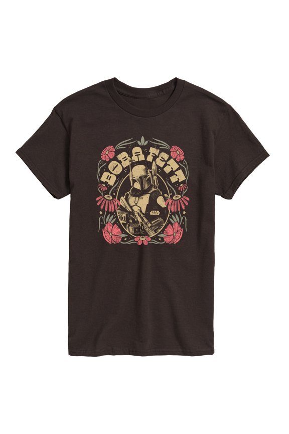 - Boba Fett Boho Flowers - Men's Short Sleeve Tee