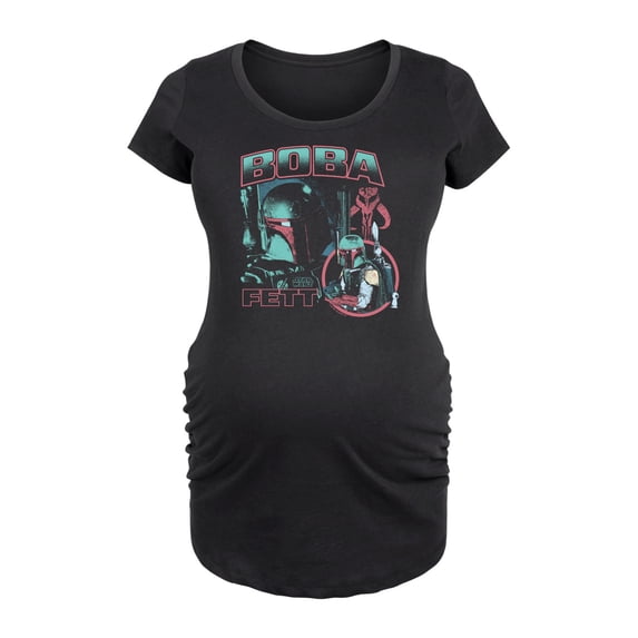 Star Wars - Boba Fett Bounty Hunter Collage - Maternity Scoop Neck Tee