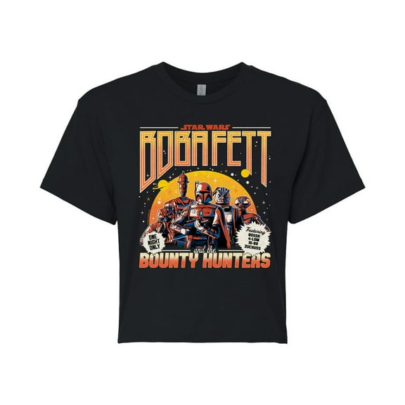 Star Wars - Boba Fett Band Tee - Juniors Cropped Tee