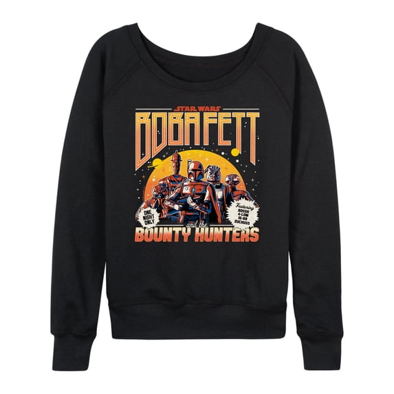 Star Wars - Boba Fett and the Bounty Hunters Band - Women's French Terry Pullover Long Sleeve Shirt