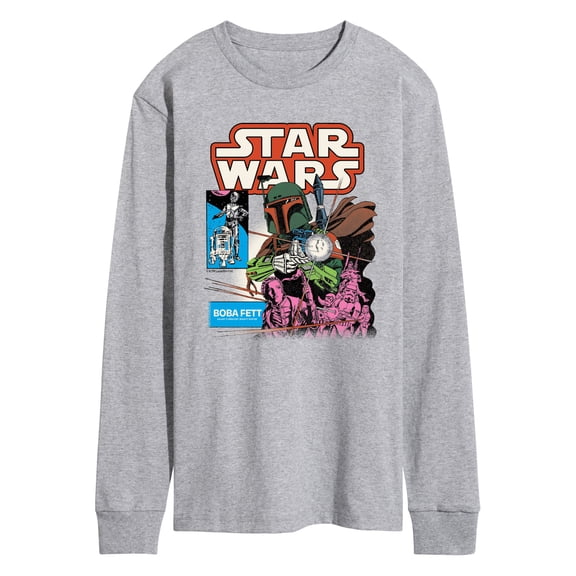 Star Wars - Boba Fett Comic Cover - Men's Long Sleeve Tee
