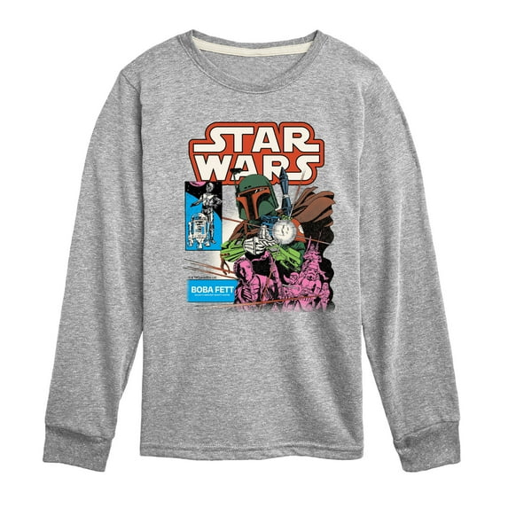 Star Wars - Boba Fett Comic Cover - Toddler And Youth Long Sleeve Tee