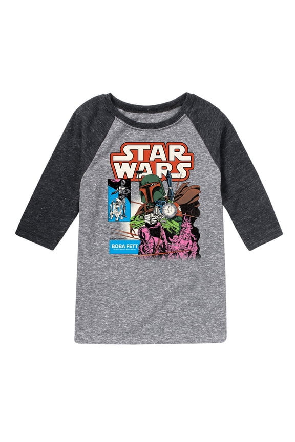 - Boba Fett Comic Cover - Toddler And Youth Raglan
