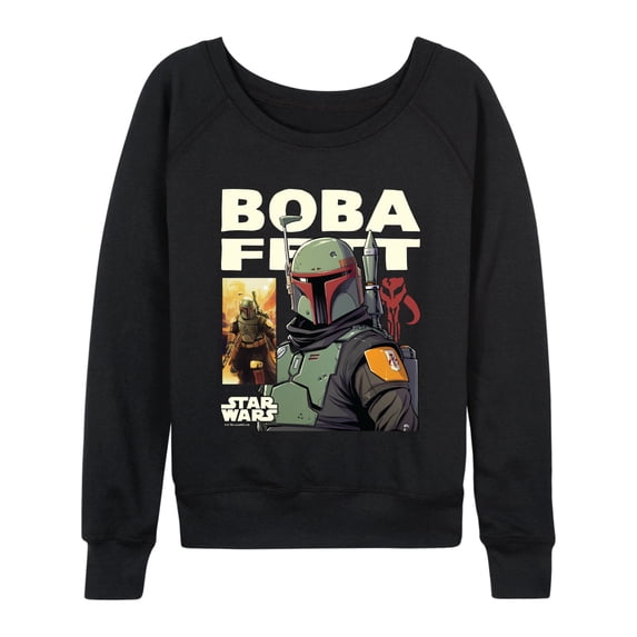 Star Wars - Boba Fett Comic - Women's French Terry Long Sleeve Pullover