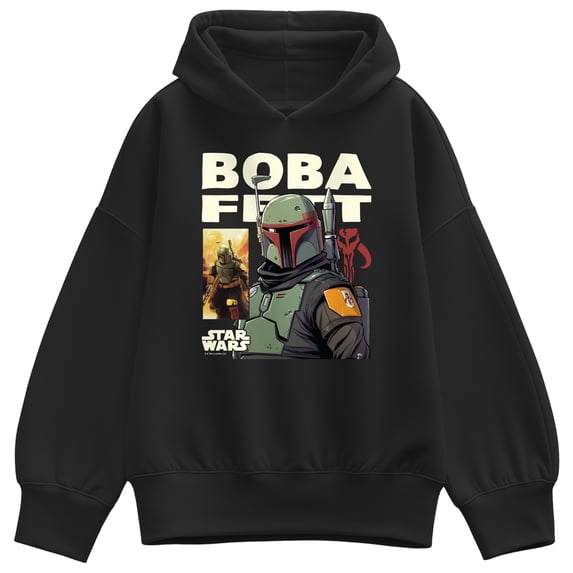 Star Wars - Boba Fett Comic Women's Oversized Fleece Hoodie Sweatshirt