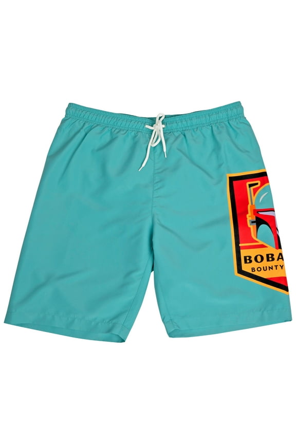 Boba Fett Emblem Board Shorts-Large (36-38)