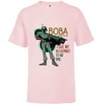 thumbnail image 1 of Star Wars Boba Fett I Give My Allegiance to No One - Short Sleeve T-Shirt for Kids - Customized-Soft Pink, 1 of 5