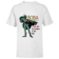 thumbnail image 1 of Star Wars Boba Fett I Give My Allegiance to No One - Short Sleeve T-Shirt for Kids - Customized-White, 1 of 5