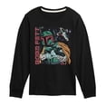 thumbnail image 1 of Star Wars - Boba Fett Illustration - Toddler And Youth Long Sleeve Tee, 1 of 4