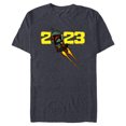 thumbnail image 1 of Star Wars Boba Fett Jetpack Blast-Off 2023 - Short Sleeve Blended T-Shirt for Adults - Customized-Navy Heather, 1 of 5