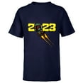 thumbnail image 1 of Star Wars Boba Fett Jetpack Blast-Off 2023 - Short Sleeve T-Shirt for Kids - Customized-Navy, 1 of 5