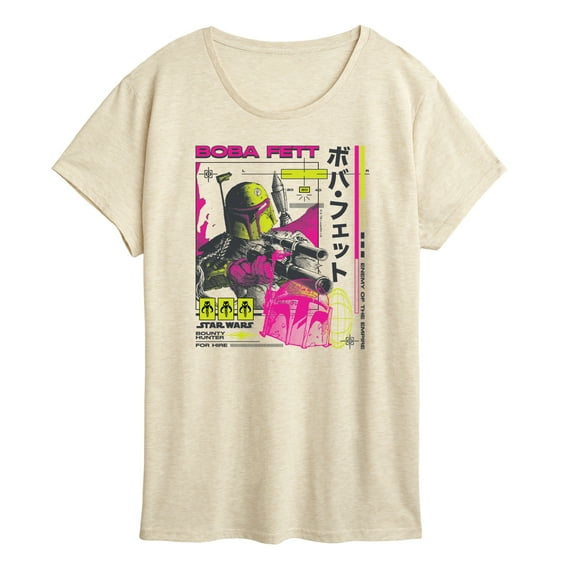 Star Wars - Boba Fett Katakana - Women's Short Sleeve Classic Fit Tee