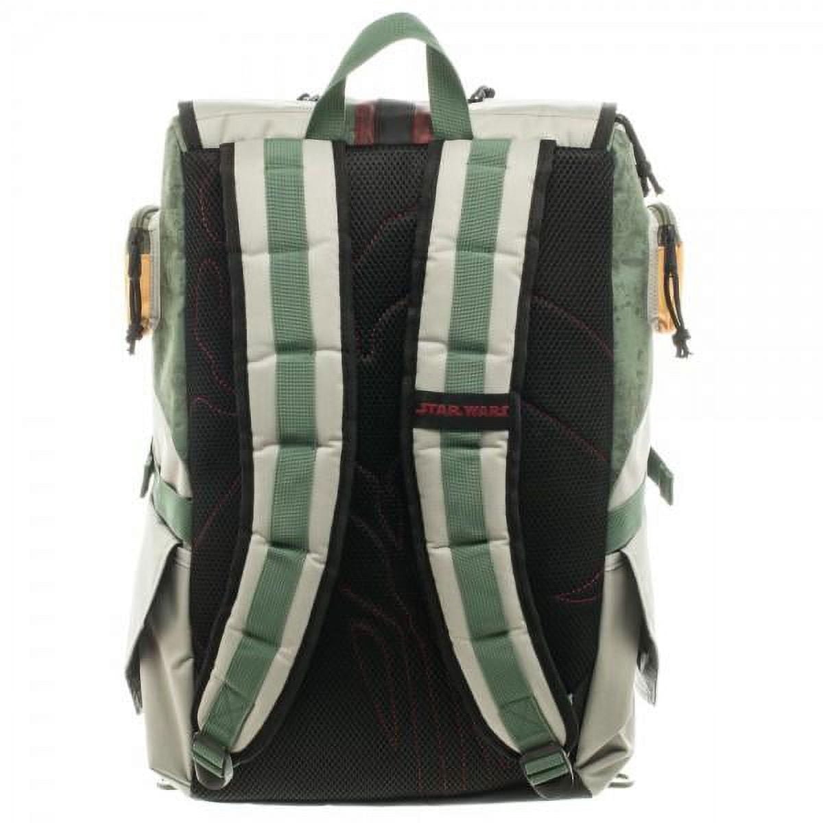 boba fett laptop backpack Watch MiaoDuo For Standard Bag Hunter Travel Backpack Outdoor Knapsack on Amazon Live plus adjustable shoulder straps for secure carrying through intergalactic adventures. Star Wars Boba Fett Top-Zip