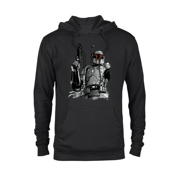 Star Wars Boba Fett Manga - Pullover Hoodie for Adults - Customized-Black