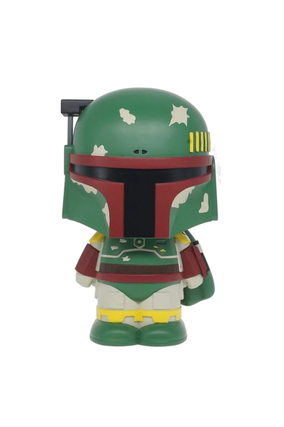 Star Wars The Mandalorian BOBA FETT PVC Coin Bank FIGURINE by Monogram