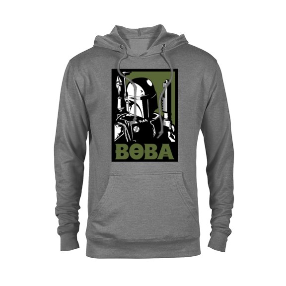 Star Wars Boba Fett Poster - Pullover Hoodie for Adults -Customized-Graphite Heather