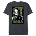 thumbnail image 1 of Star Wars Boba Fett Poster - Short Sleeve Blended T-Shirt for Adults -Customized-Navy Heather, 1 of 5