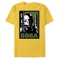 thumbnail image 1 of Star Wars Boba Fett Poster - Short Sleeve Blended T-Shirt for Adults -Customized-Yellow, 1 of 5