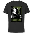 thumbnail image 1 of Star Wars Boba Fett Poster - Short Sleeve Cotton T-Shirt for Adults -Customized-Black, 1 of 5