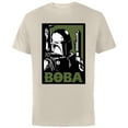 thumbnail image 1 of Star Wars Boba Fett Poster - Short Sleeve Cotton T-Shirt for Adults -Customized-Natural, 1 of 5