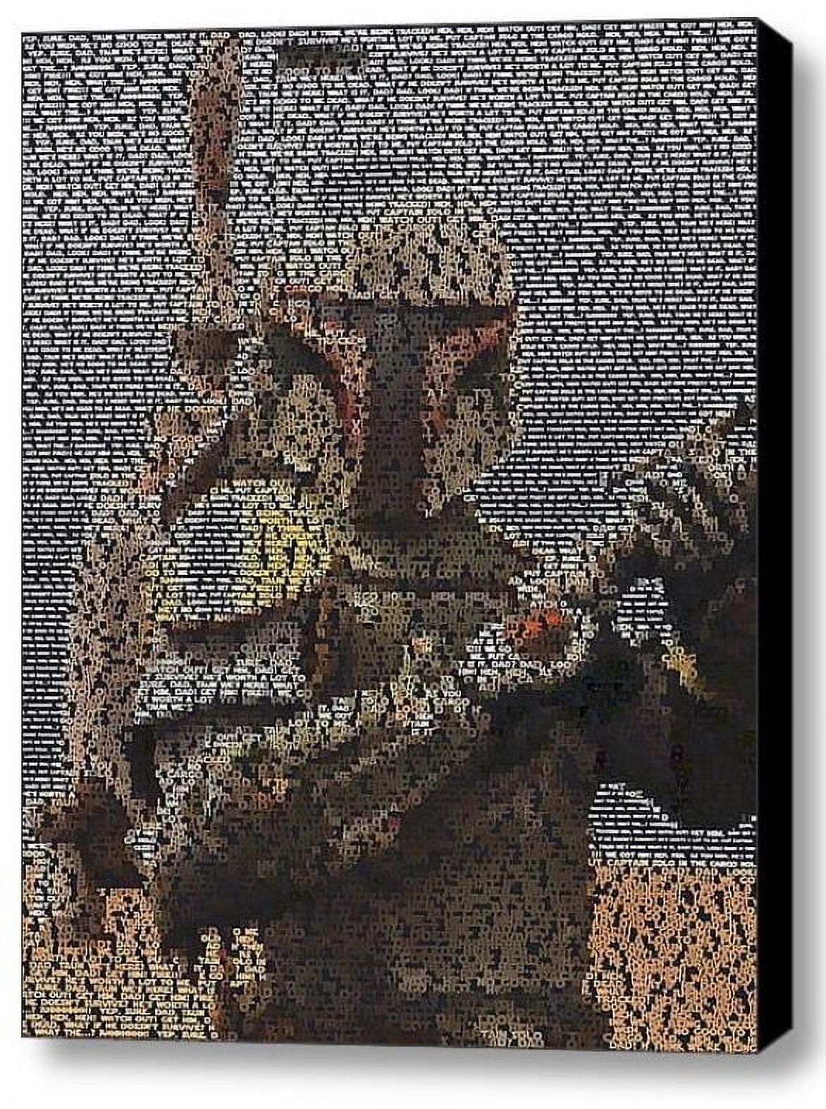 Star Wars Boba Fett Quotes Mosaic AMAZING Framed 8 5X11 Limited Edition star-wars-boba-fett-quotes-mosaic-amazing-framed-8-5x11-limited-edition