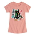 thumbnail image 1 of Star Wars - Boba Fett Stickers - Toddler And Youth Girls Fitted Short Sleeve Tee, 1 of 5