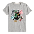 thumbnail image 1 of Star Wars - Boba Fett Stickers - Toddler And Youth Short Sleeve Tee, 1 of 5