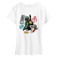 thumbnail image 1 of Star Wars - Boba Fett Stickers - Women's Short Sleeve Classic Fit Tee, 1 of 5