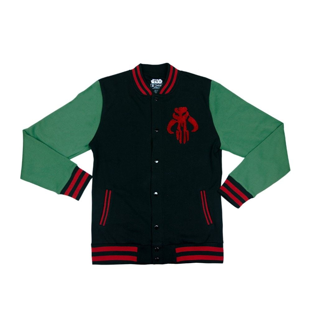 Star Wars Boba Fett Varsity Men s Jacket Small Walmart