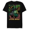 thumbnail image 1 of Star Wars Boba Fett Vintage Comic Book - Short Sleeve Blended T-Shirt for Adults - Customized-Black, 1 of 5