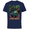 thumbnail image 1 of Star Wars Boba Fett Vintage Comic Book - Short Sleeve Cotton T-Shirt for Adults - Customized-Navy, 1 of 5