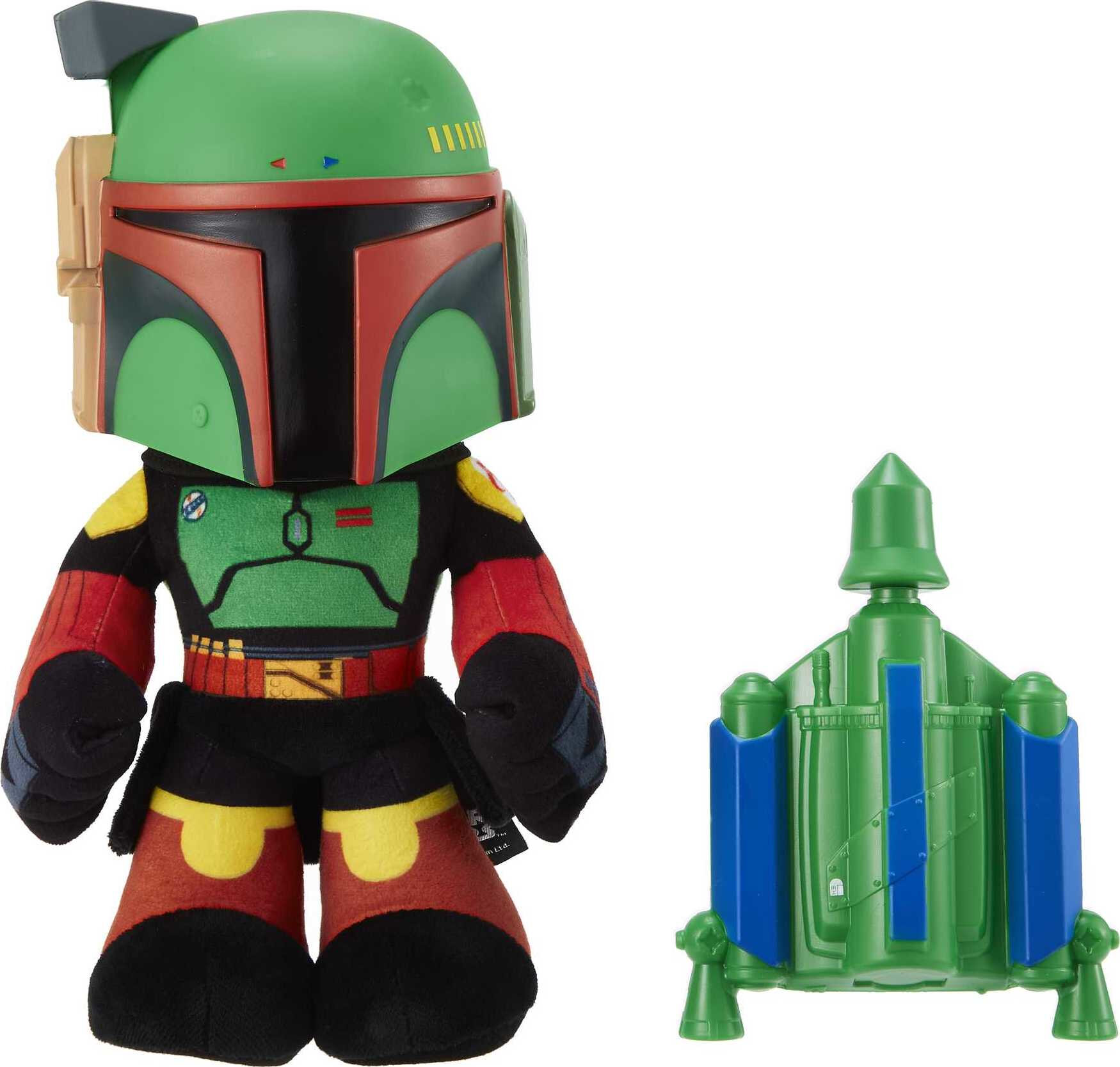 Star Wars Boba Fett Voice Cloner 12" Feature Plush with Air-Powered Soft Rocket Launcher - image 1 of 6