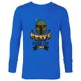 thumbnail image 1 of Star Wars Boba Fett’s Boba Tea Café Logo Funny - Long Sleeve T-Shirt for Men - Customized-Navy, 1 of 5