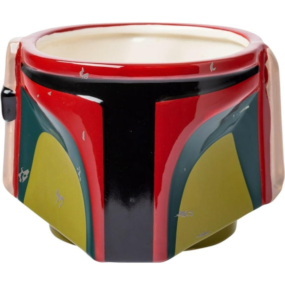 Silver Buffalo Star Wars Boba Fett’s Helmet with Battle Scars Ceramic 3D Sculpted Mug, 20 Ounces