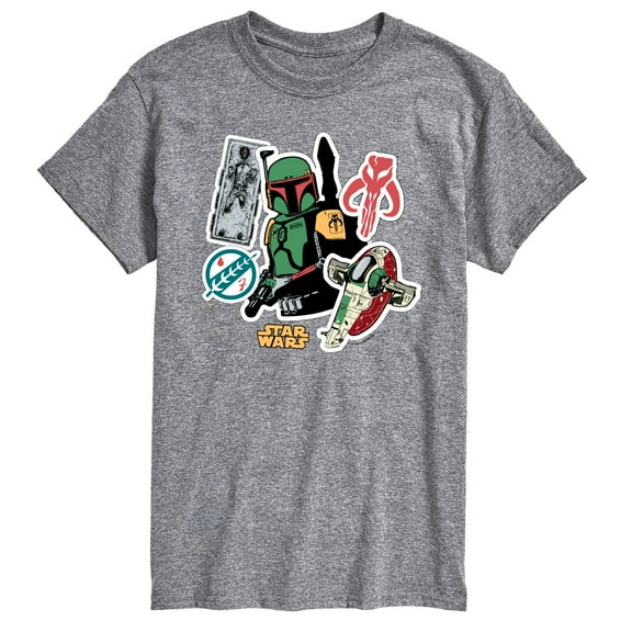 Star Wars - Boba Stickers - Men's Short Sleeve Tee