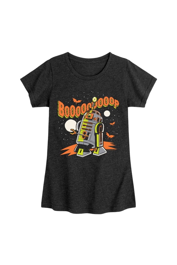 - Boooop R2D2 - Youth Girls Fitted Short Sleeve T-Shirt