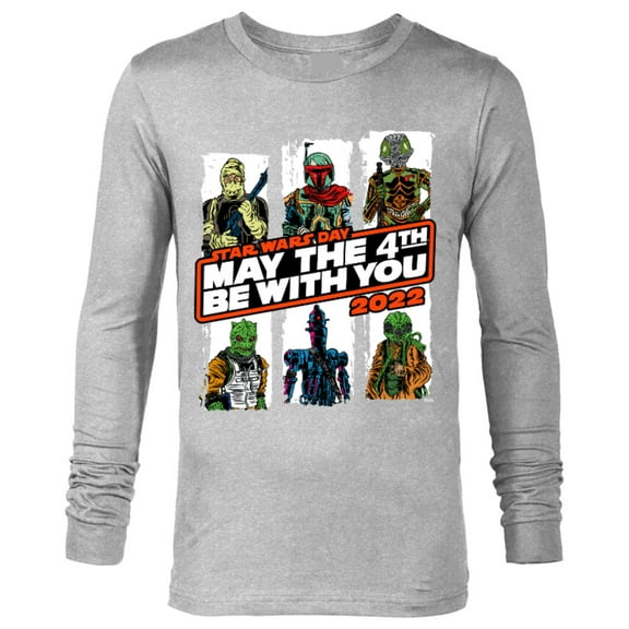 Star Wars Bounty Hunters May The 4th Be With You 2022 - Long Sleeve T-Shirt for Men - Customized-Athletic Heather
