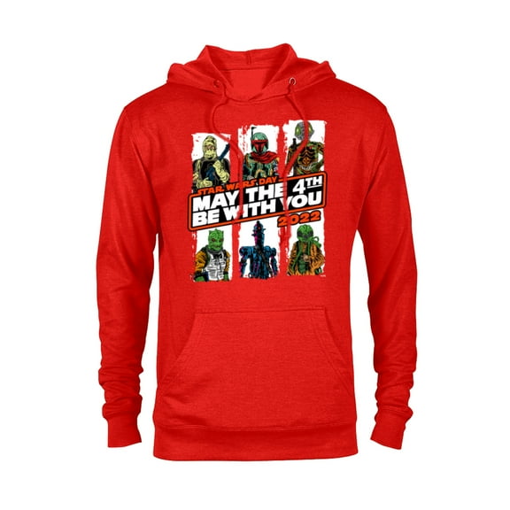 Star Wars Bounty Hunters May The 4th Be With You 2022 - Pullover Hoodie for Adults - Customized-Red Heather
