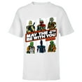 thumbnail image 1 of Star Wars Bounty Hunters May The 4th Be With You 2022 - Short Sleeve T-Shirt for Kids - Customized-White, 1 of 5