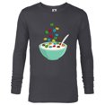 thumbnail image 1 of Star Wars Bowl of Cereal - Long Sleeve T-Shirt for Men - Customized-Charcoal Heather, 1 of 5