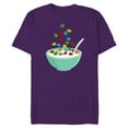 thumbnail image 1 of Star Wars Bowl of Cereal - Short Sleeve Blended T-Shirt for Adults - Customized-Purple, 1 of 5