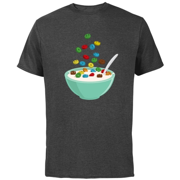 Star Wars Bowl of Cereal - Short Sleeve Cotton T-Shirt for Adults - Customized-Charcoal