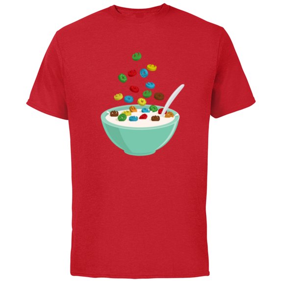 Star Wars Bowl of Cereal - Short Sleeve Cotton T-Shirt for Adults - Customized-Red