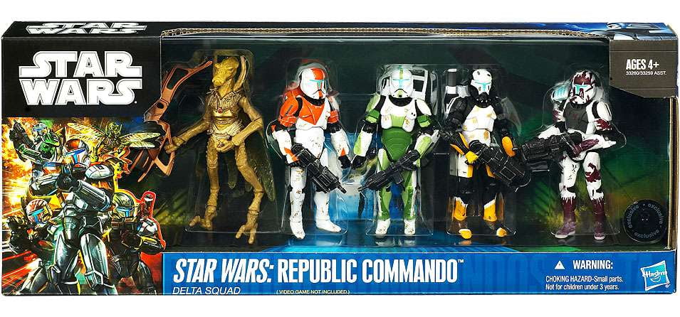 Star Wars Boxed Sets 2011 Republic Commando Delta Squad Action