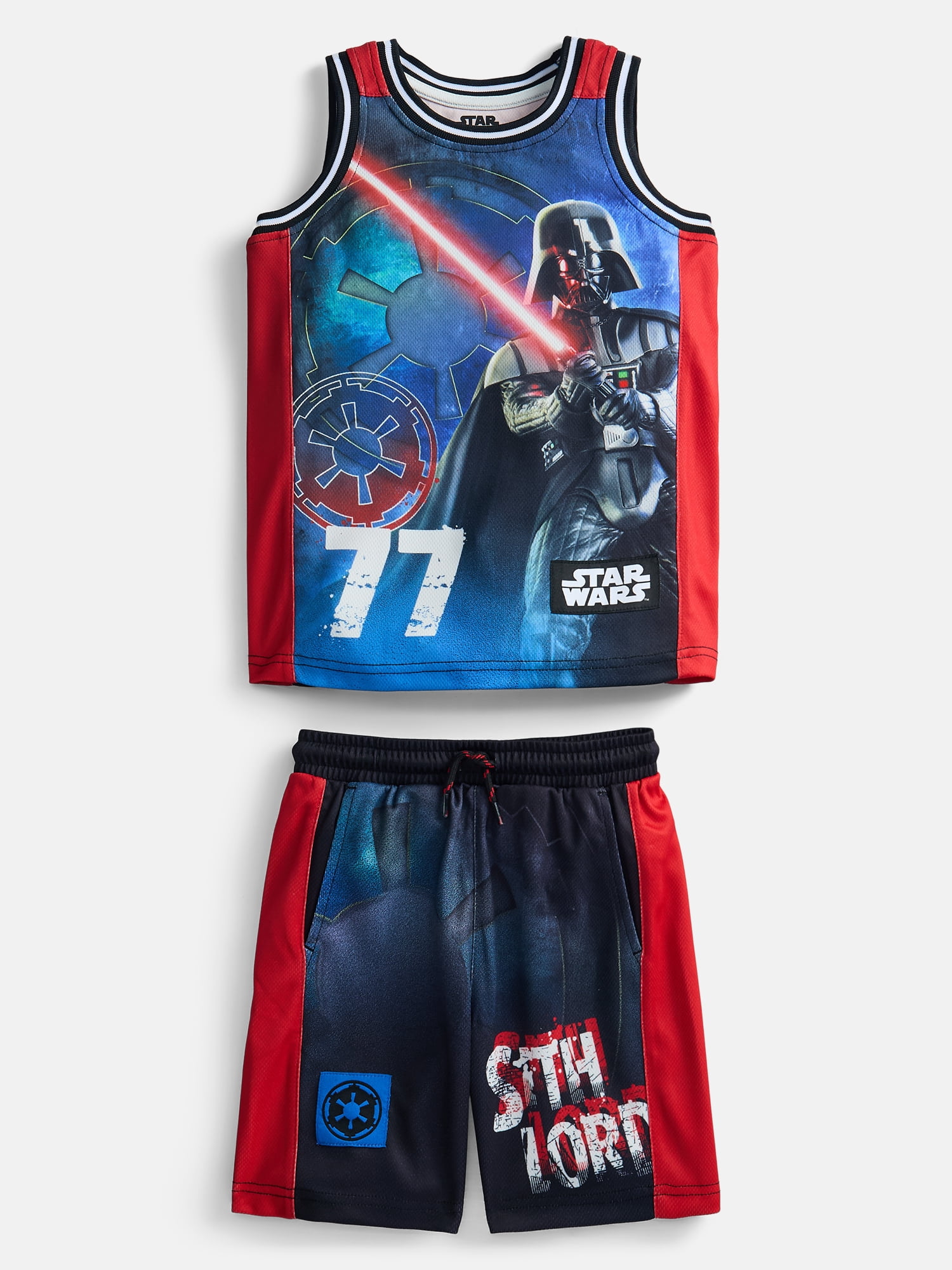 Star Wars Boys Basketball Jersey and Shorts Set, 2-Piece, Sizes 4-12