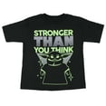 thumbnail image 1 of Star Wars Boy's The Mandalorian Baby Yoda Grogu Stronger Than You Think Childre's Kids T-Shirt, 1 of 2